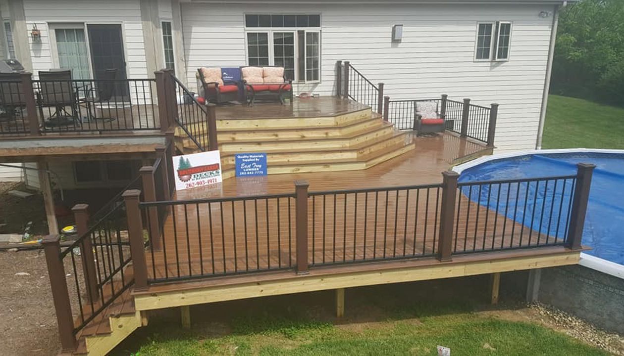 Trex poolside deck
