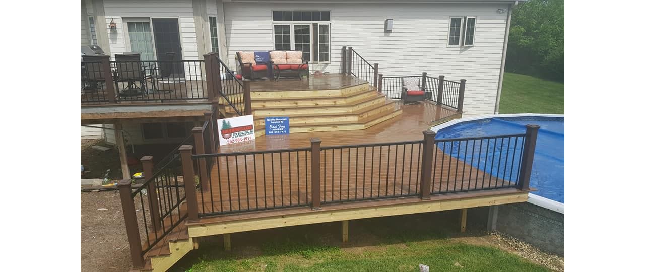 Trex poolside deck