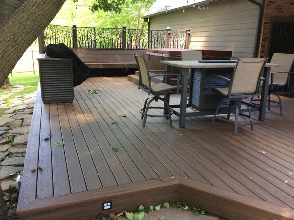 Trex Transcend Spiced Rum decking in Wichita, KS