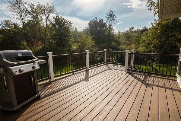 Spiced Rum Deck with Transcend Railing.