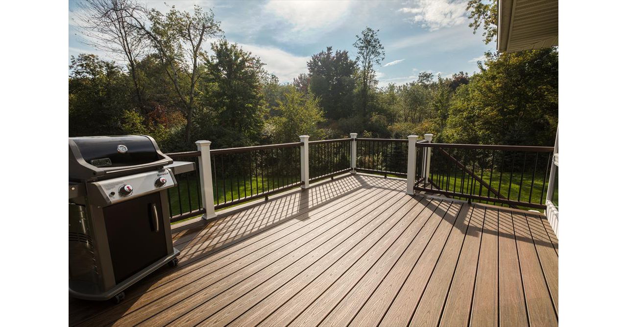 Spiced Rum Deck with Transcend Railing.