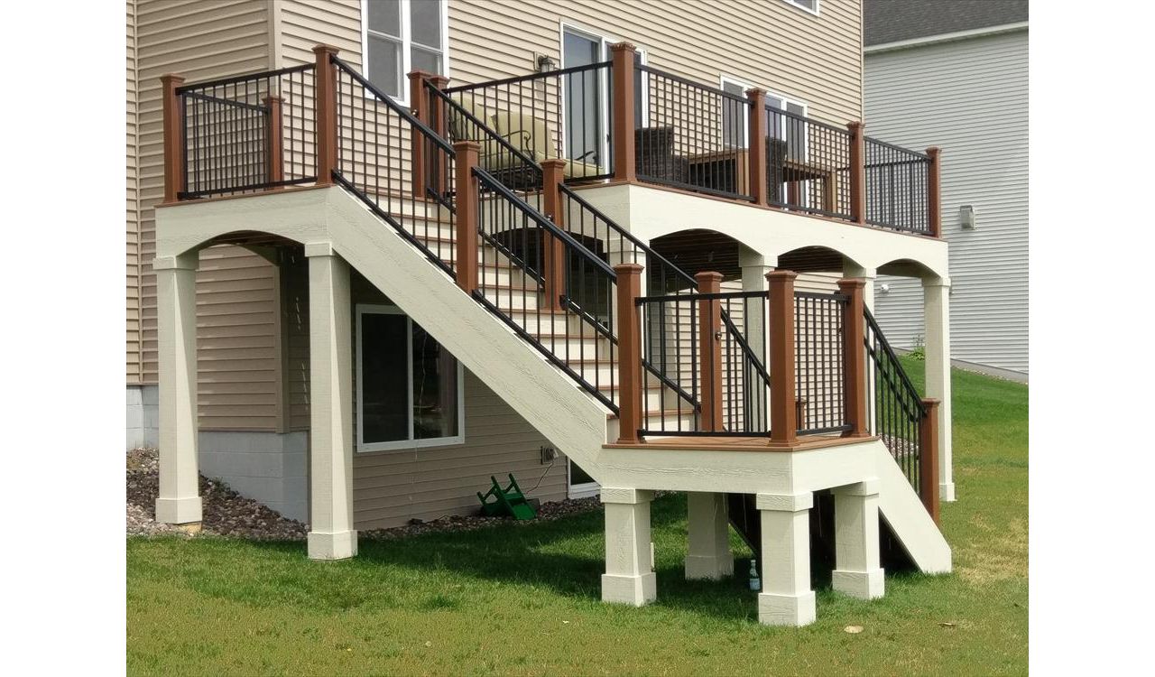 Trex Transcend Decking & Trex Signature Railing and Trex Deck Lighting in Blaine, MN