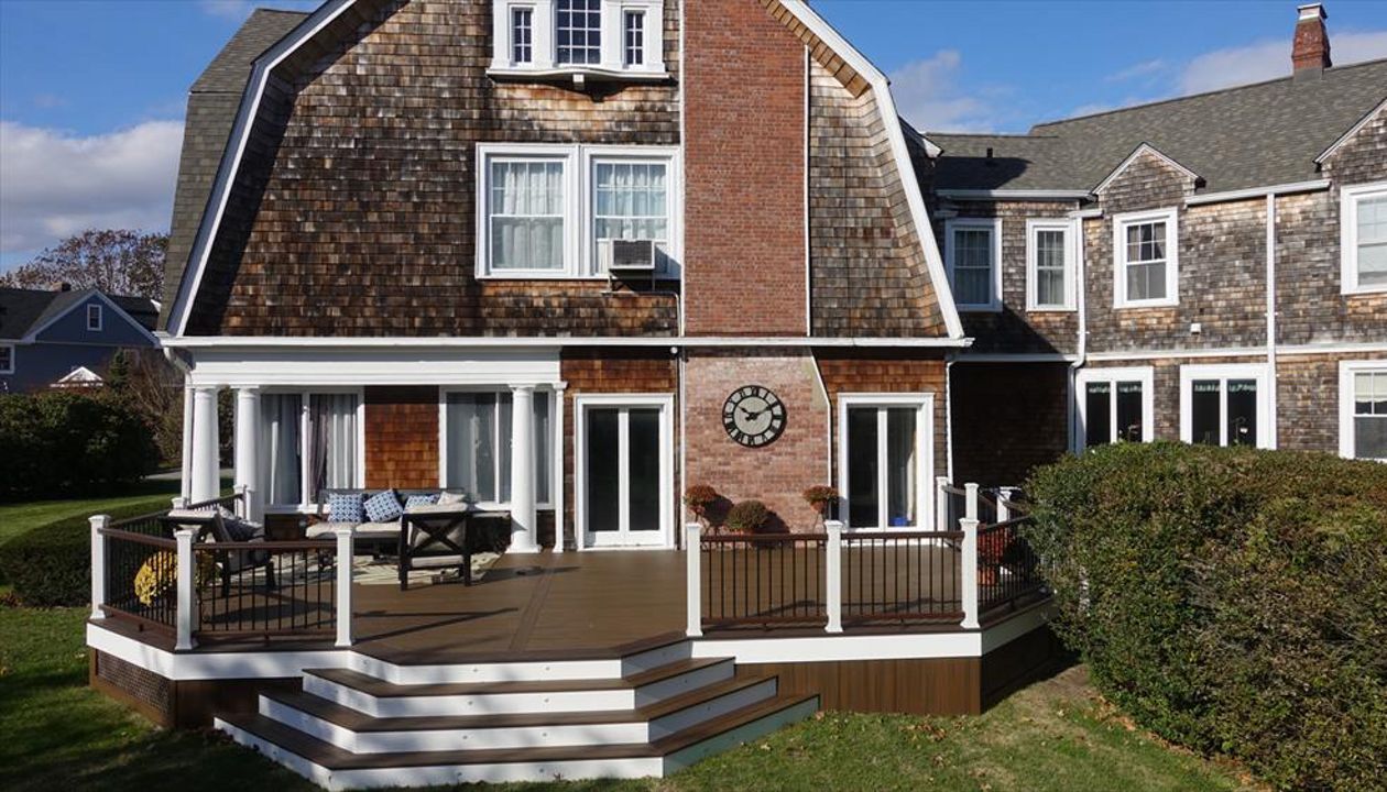 Bay shore trex spiced rum deck