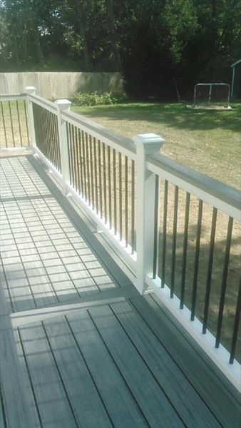 Island Mist Decking With Transcends Drink Railing