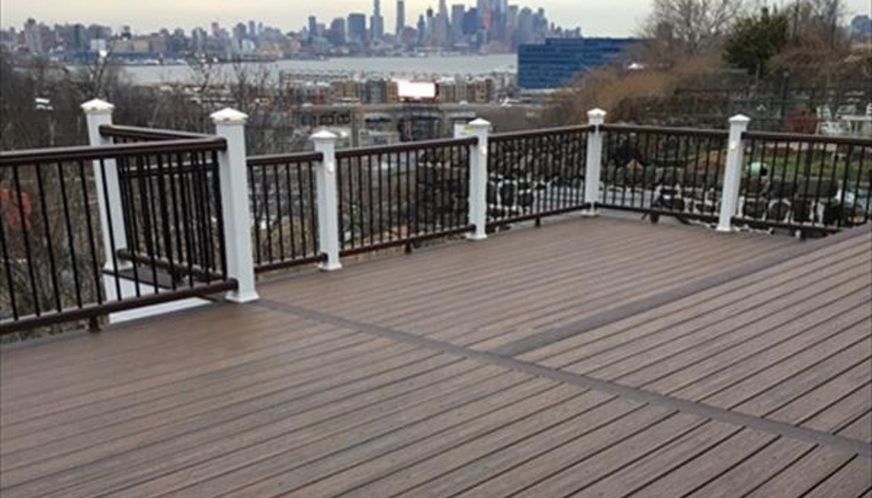 Custom Trex Transcend Spiced Rum with Vintage Lantern boarder in Weehawken NJ