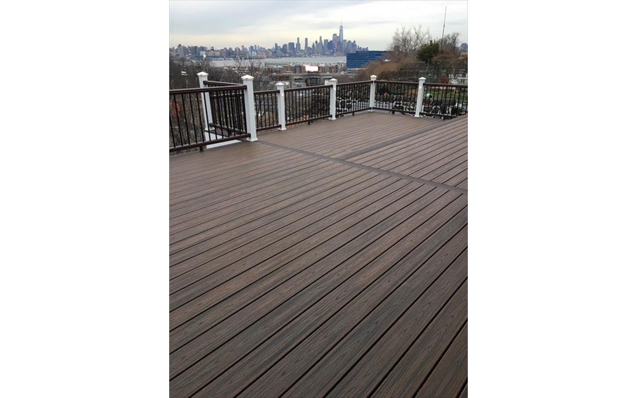 Custom Trex Transcend Spiced Rum with Vintage Lantern boarder in Weehawken NJ