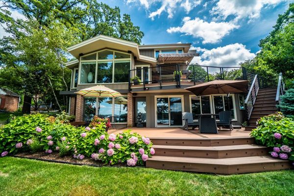 Two separate levels make accessing the backyard a breeze no matter what room you come from.