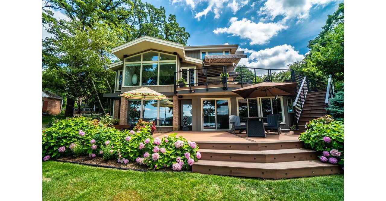 Two separate levels make accessing the backyard a breeze no matter what room you come from.