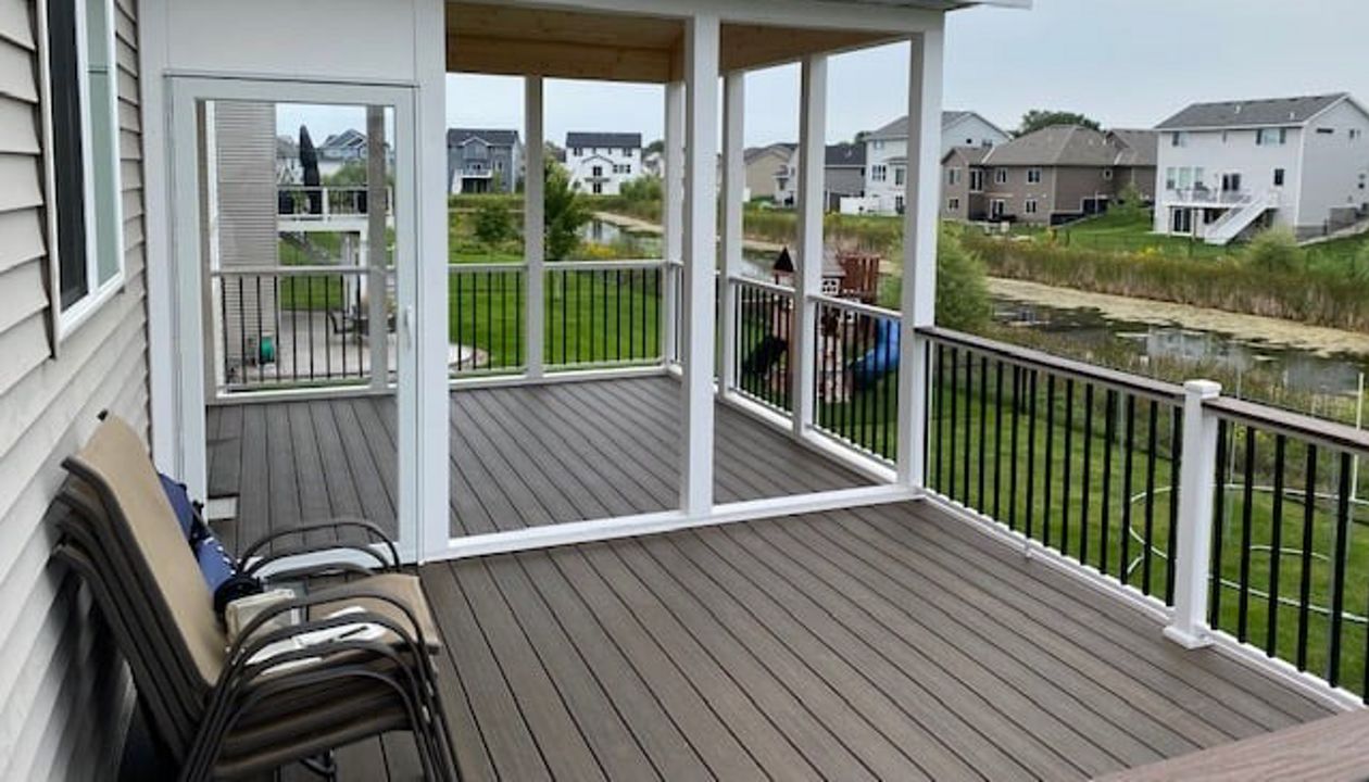 Trex Transcend Spiced Rum Composite Deck and Screen Porch Flooring