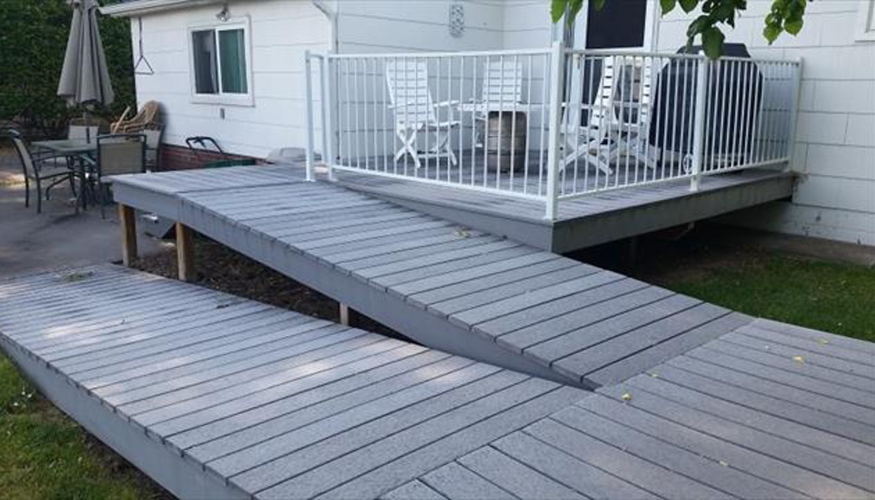 Wheelchair ramp, deck