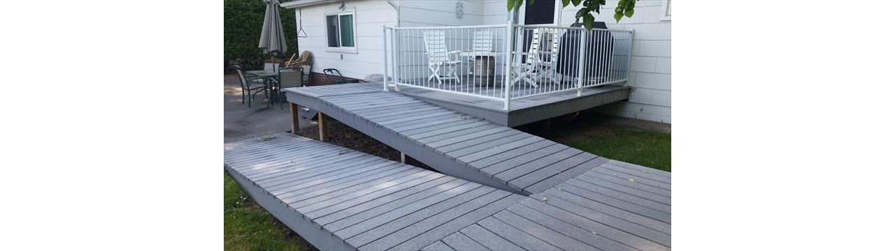 Wheelchair ramp, deck