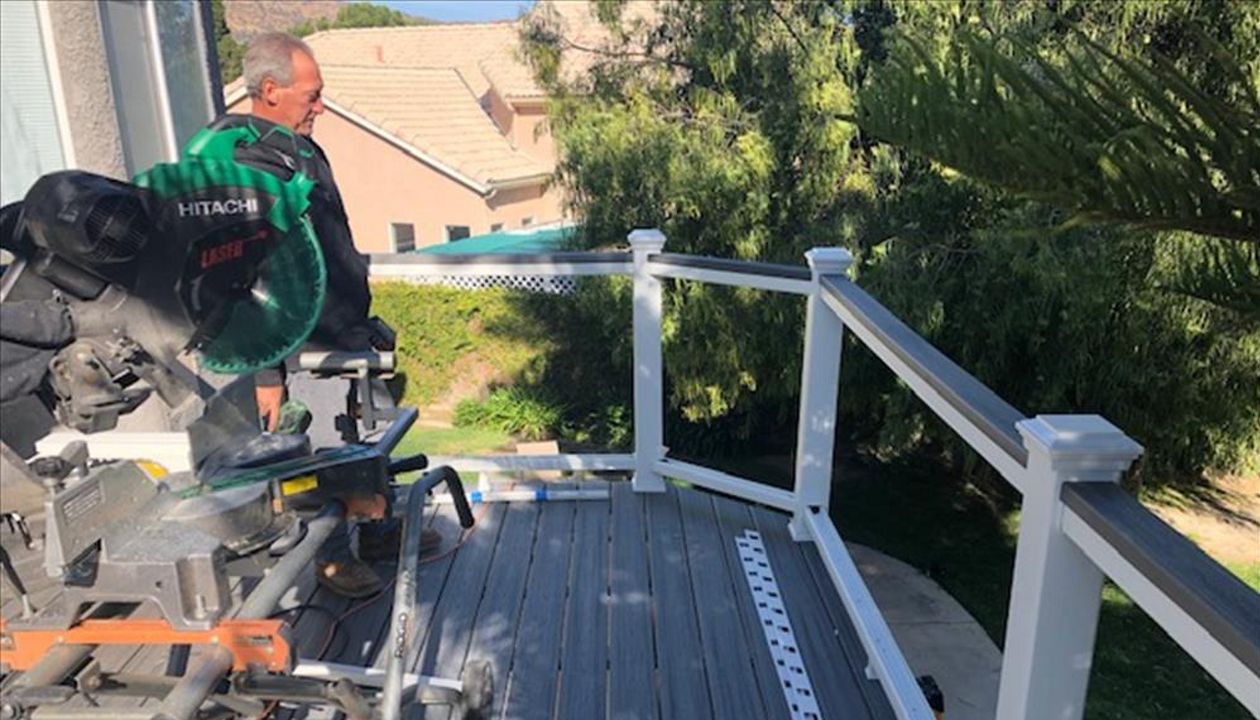 Trex railing and decking