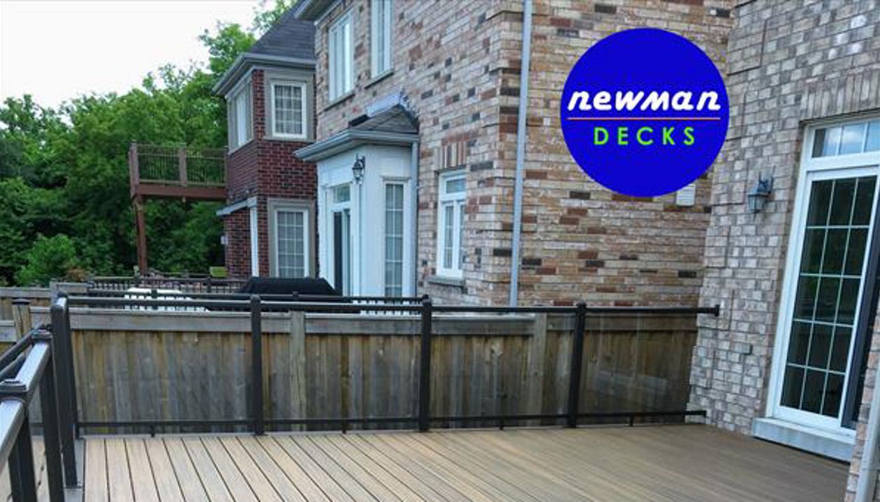 Newman Decks Trex composite with Aluminum Glass Railings