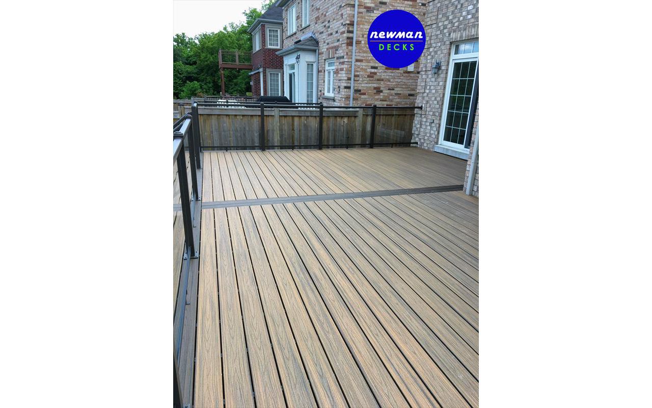 Newman Decks Trex composite with Aluminum Glass Railings