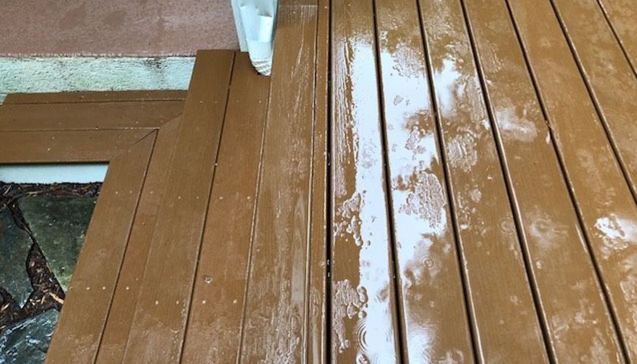 Trex decking is so durable that it can be ripped for odd length projects