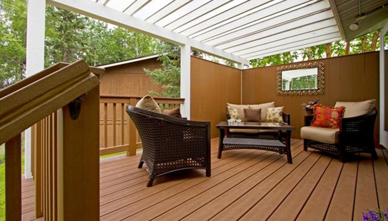 Make your Trex deck a living space! By Treeline Construction