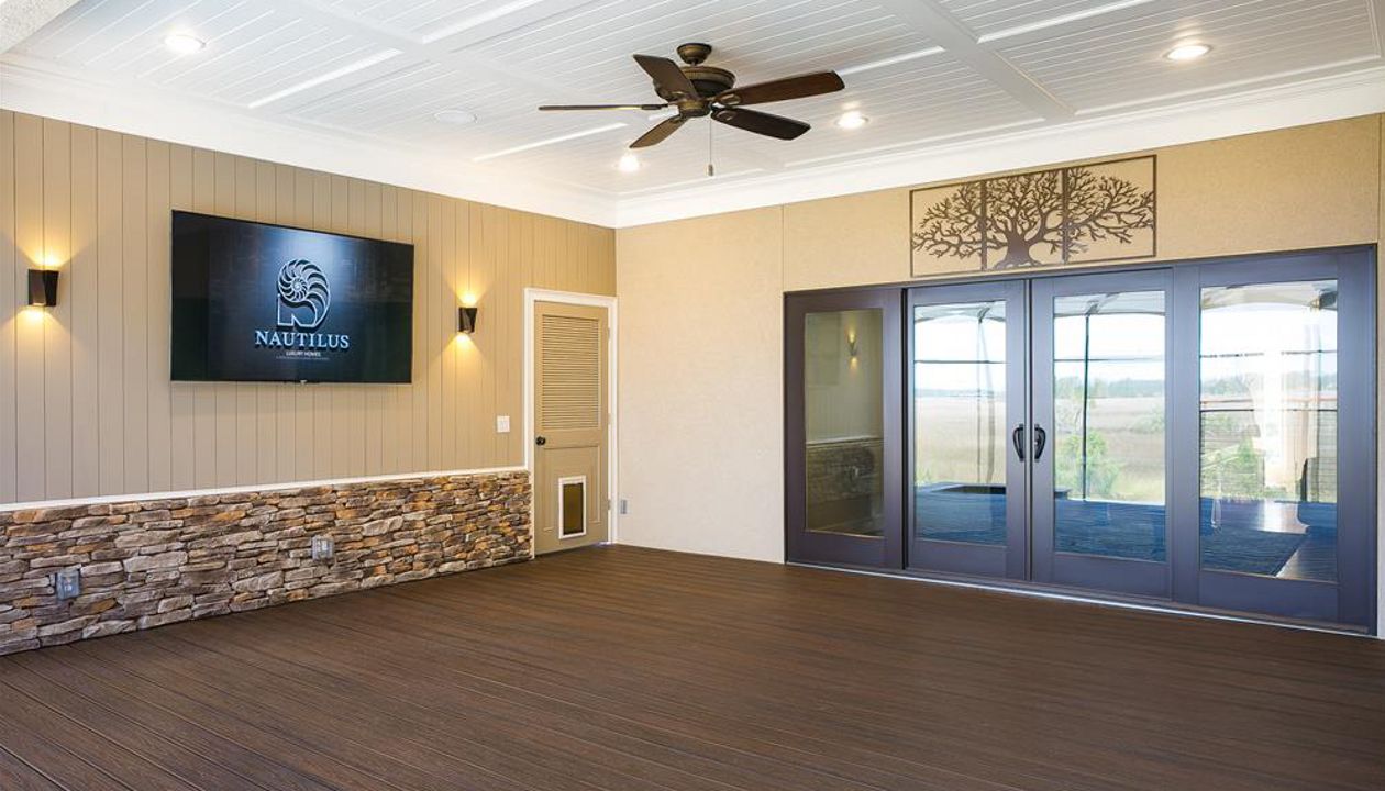 Trex Transcend Spiced Rum Deck in Savannah, GA