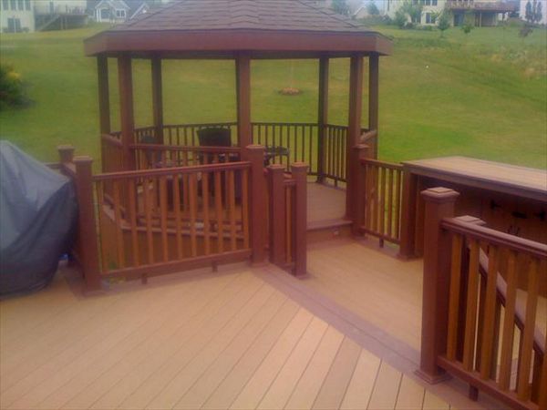 railing and bi-level view