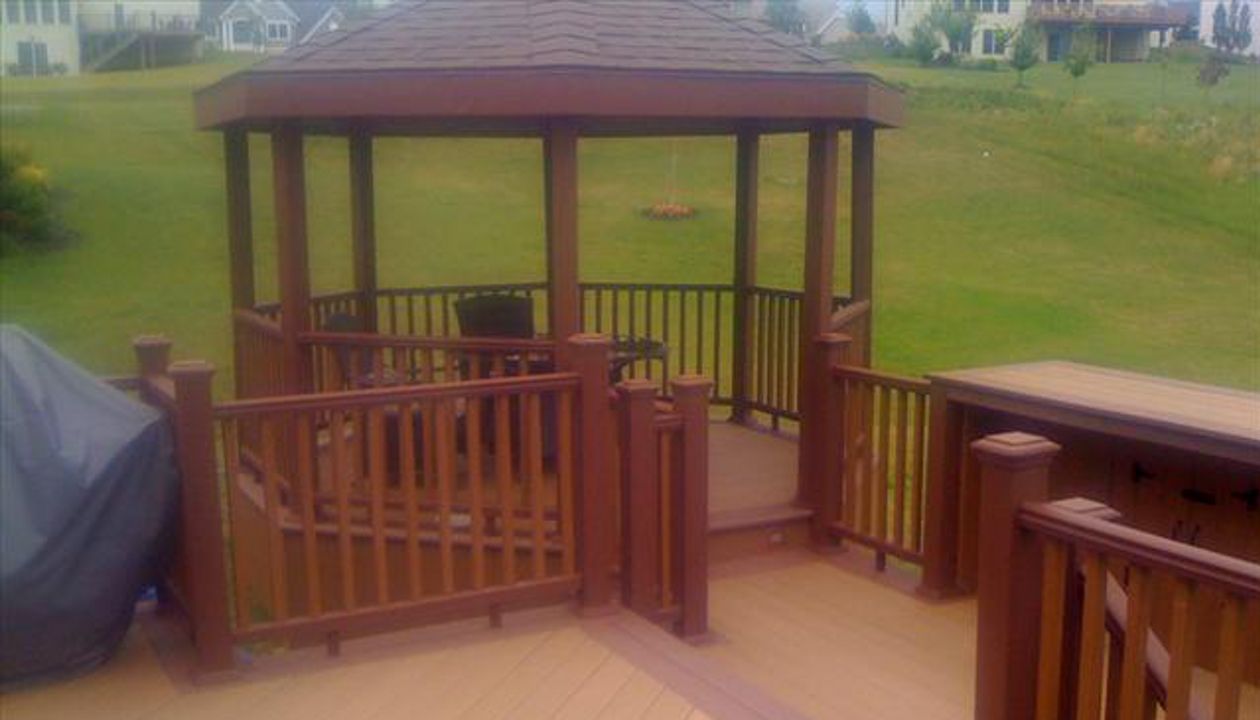 railing and bi-level view