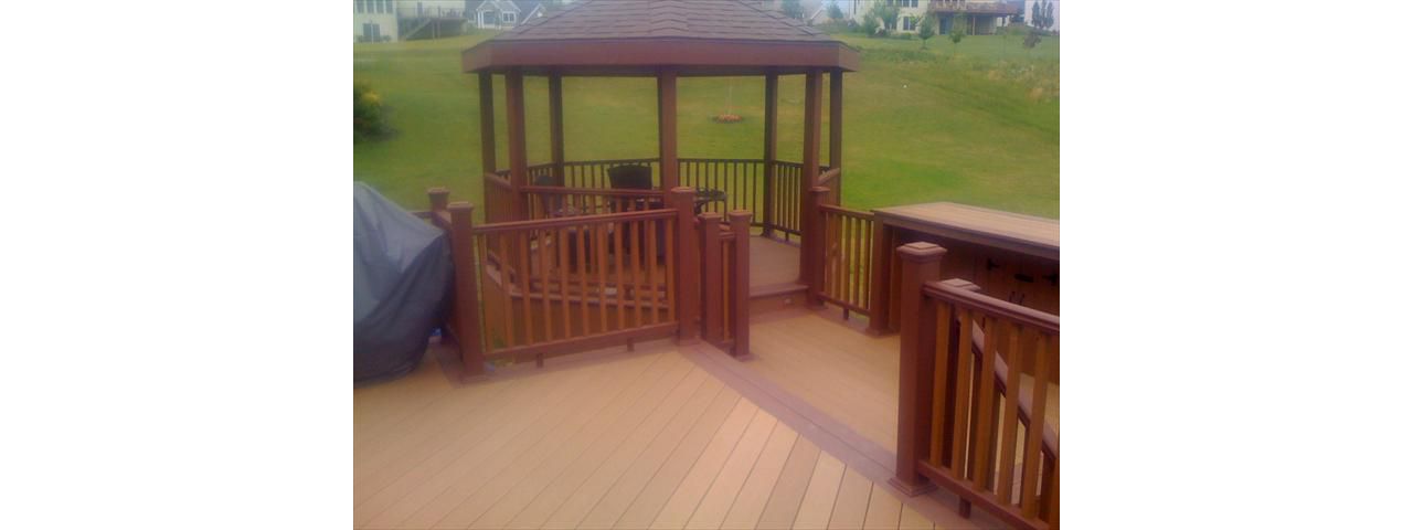 railing and bi-level view