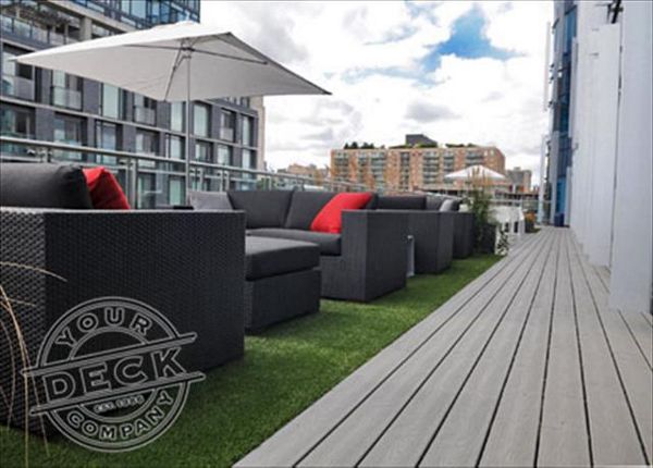 Coca Cola building rooftop deck by Your Deck Co. in Toronto