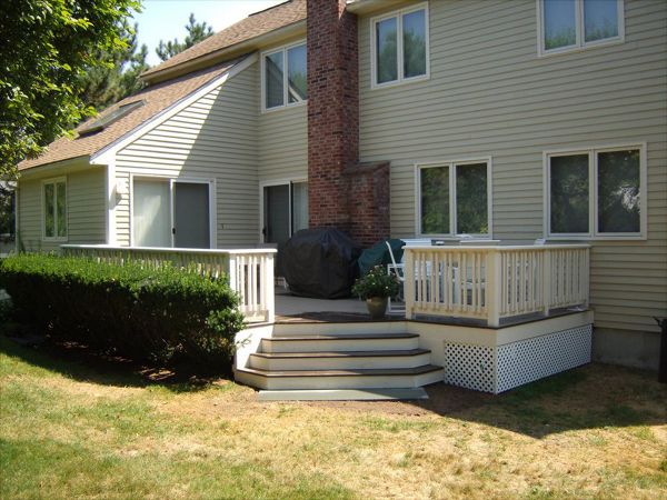 new deck w/additional square footage added