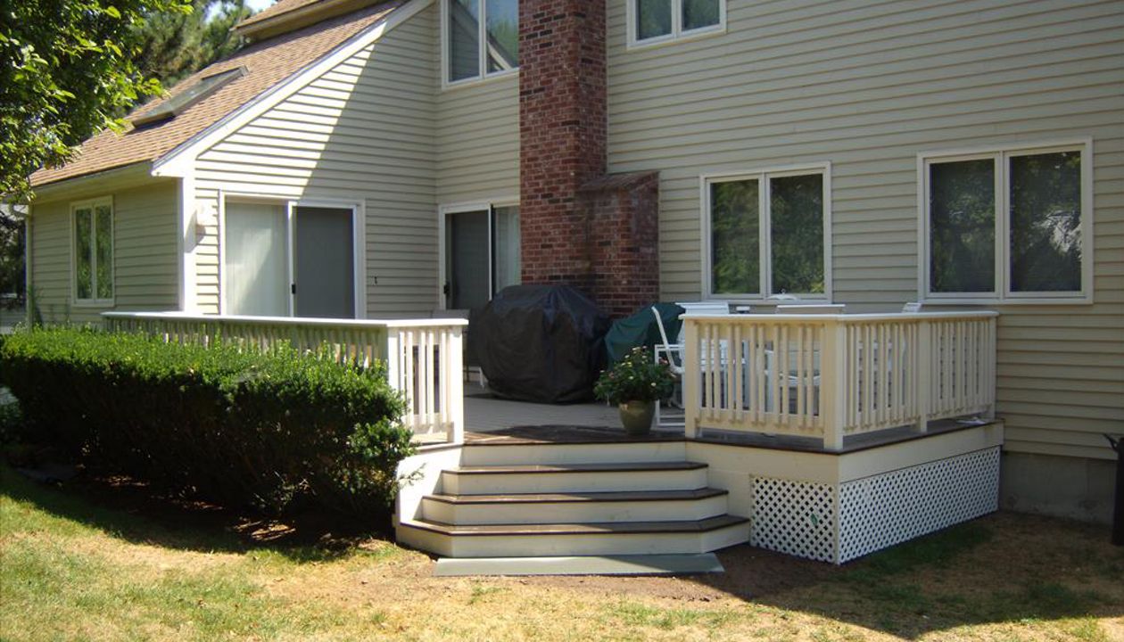 new deck w/additional square footage added