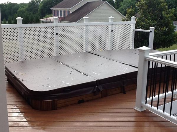 Trex Decking Hot Tub