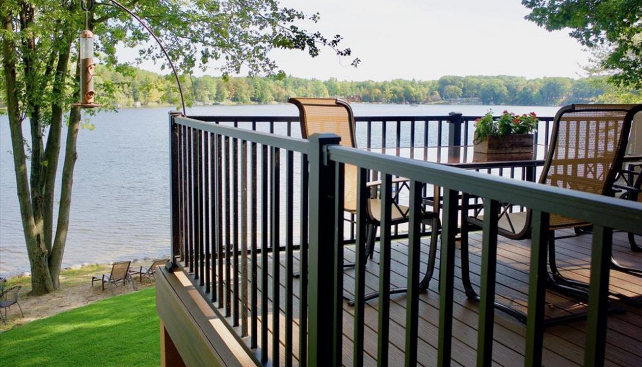 Trex Signature aluminum railing.