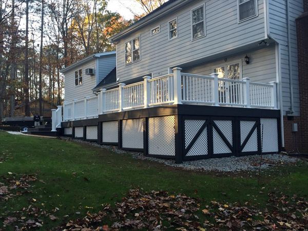 Here is a multi-level system using Trex Select decking and lighting.