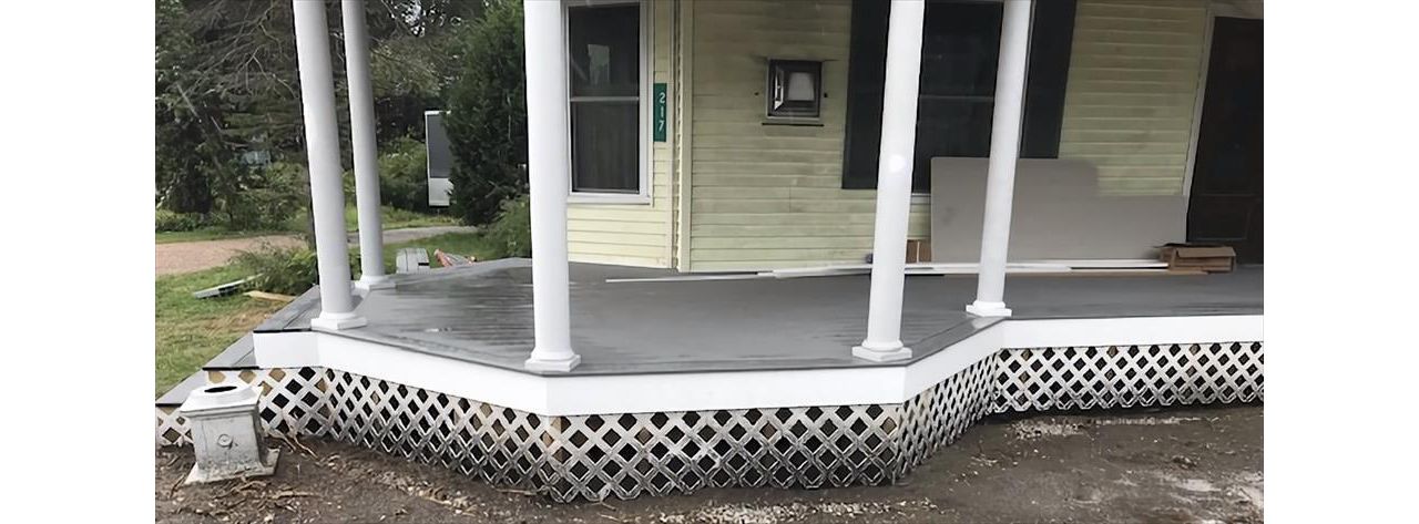 Custom Front Porch with Trex
