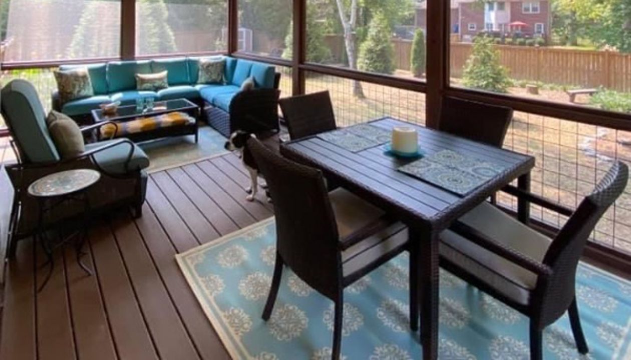 Screen Porch completed in Kingston Springs, TN