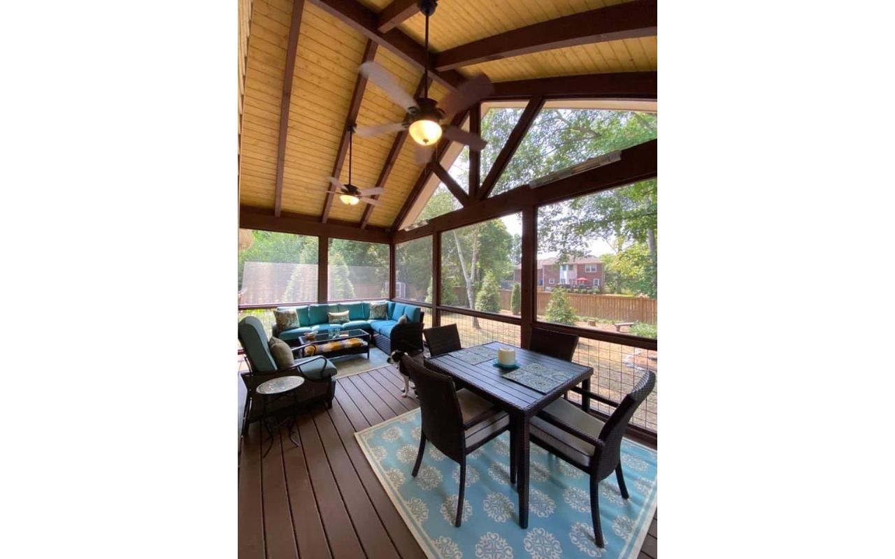 Screen Porch completed in Kingston Springs, TN
