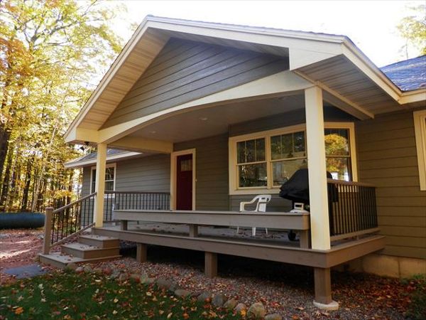 Trex composite front deck, Wisconsin