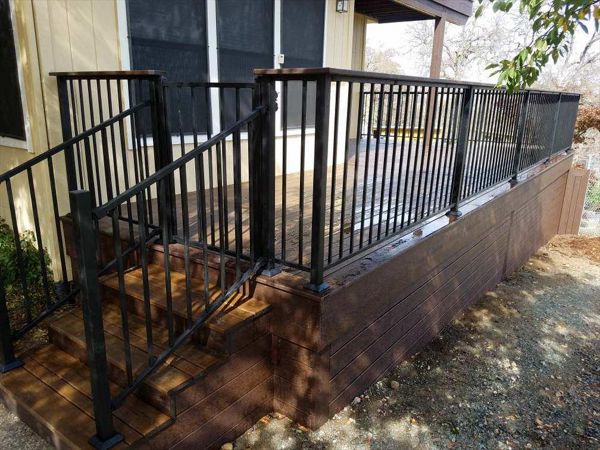 Custom Trex Railing with Cocktail Railing - El Dorado Hills