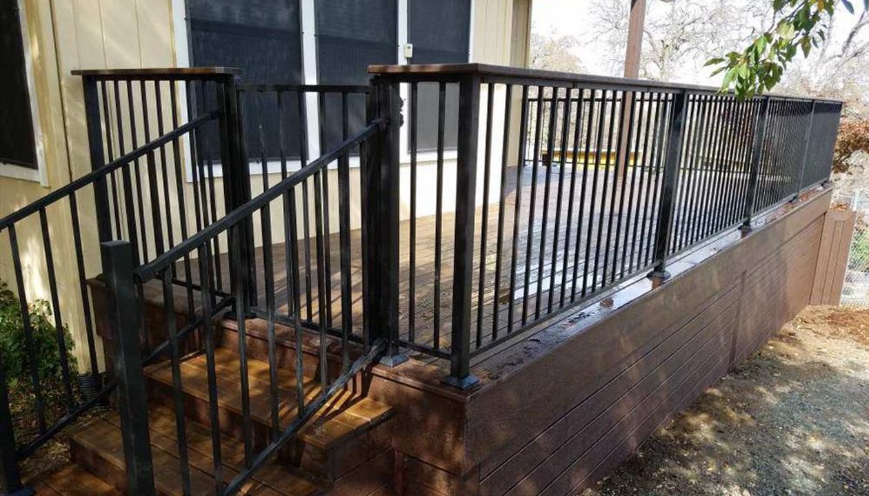 Custom Trex Railing with Cocktail Railing - El Dorado Hills