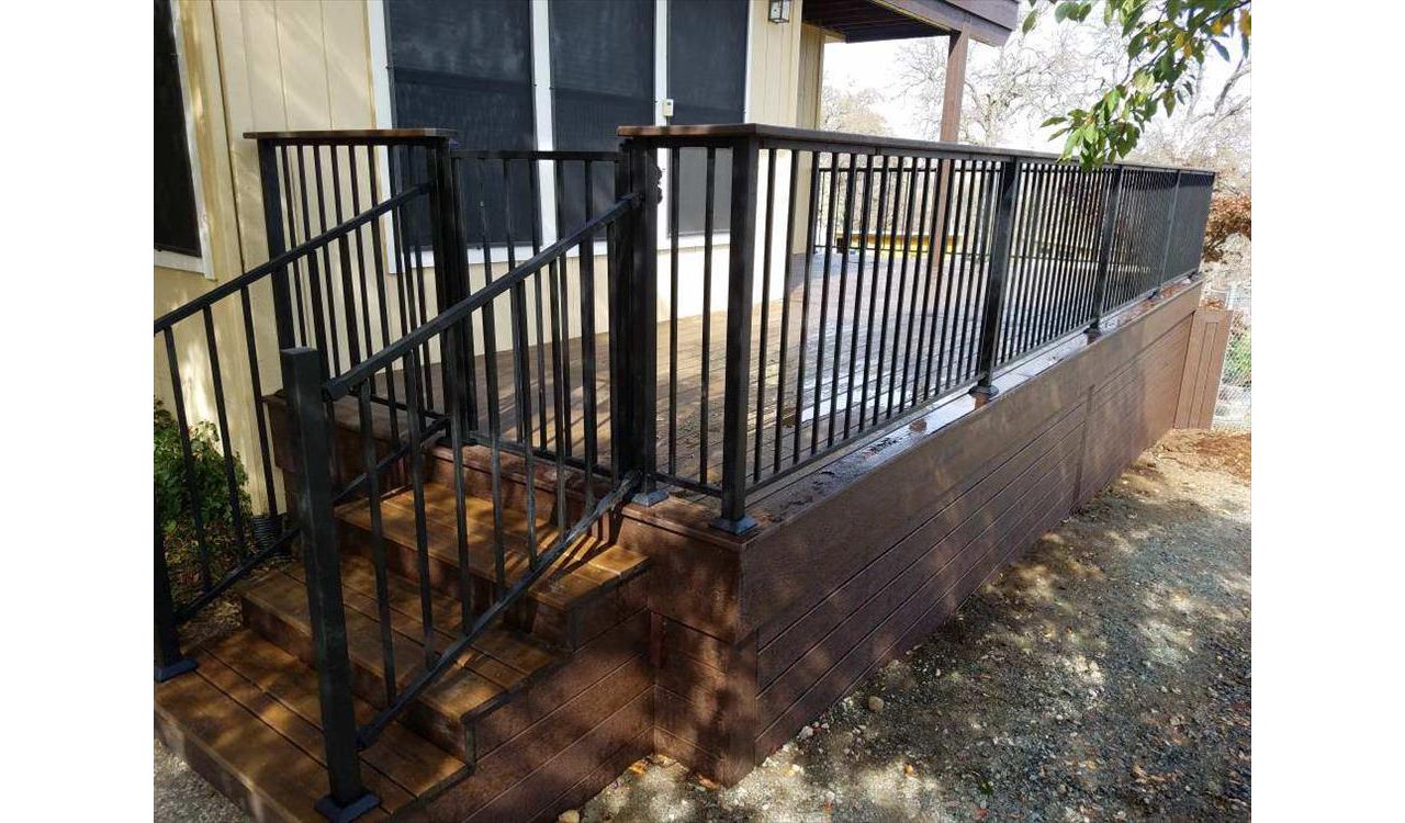 Custom Trex Railing with Cocktail Railing - El Dorado Hills