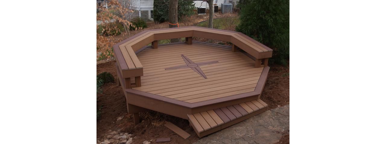Hexagon Deck with Trex Accents