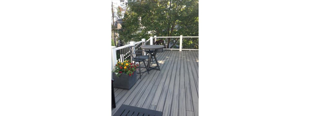 Trex Island Mist Decking in Hinsdale Illinois