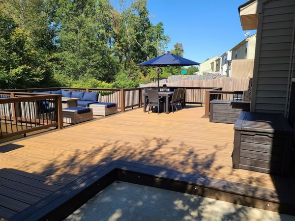 350 Sq. Ft Trex Deck with Lighting