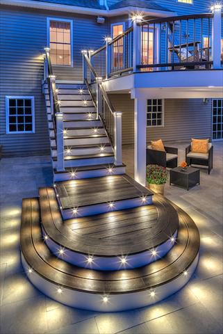 Professional Building Services Curved Design-Build in Stratham,NH. Trex features our project in a lot of their digital and print marketing. We're honored!