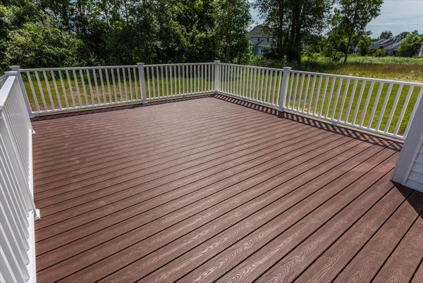 A clean back deck to complete a new build