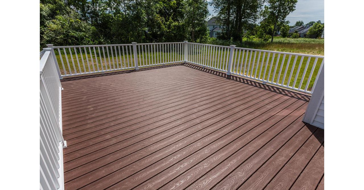 A clean back deck to complete a new build