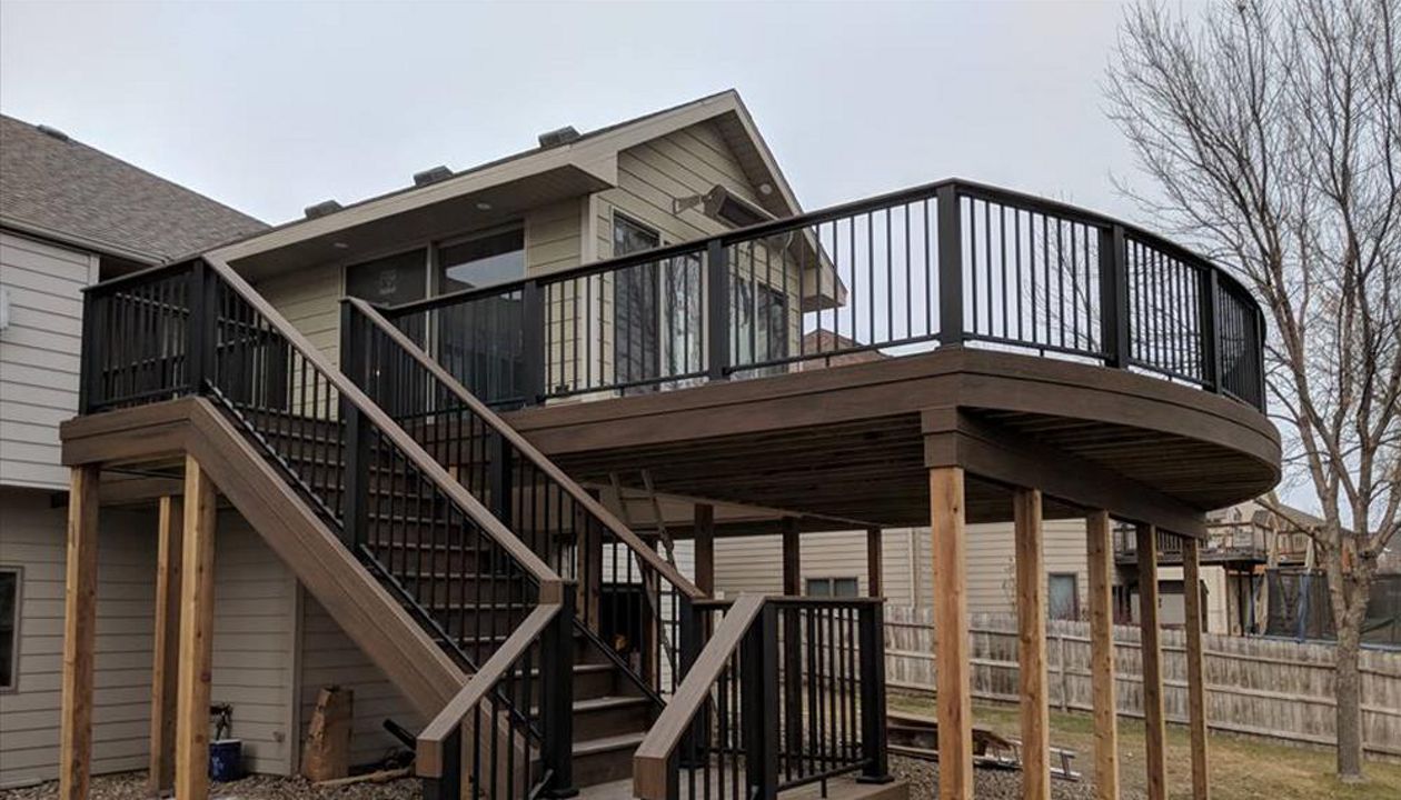 Trex Transcend Spiced Rum Decking in Sioux Falls, SD