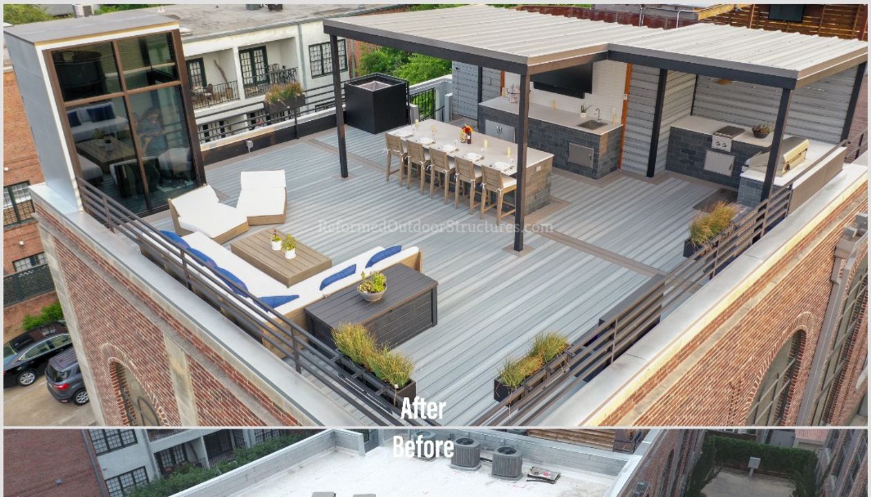 Trex Rooftop Deck & Outdoor Living Space (Before & After)