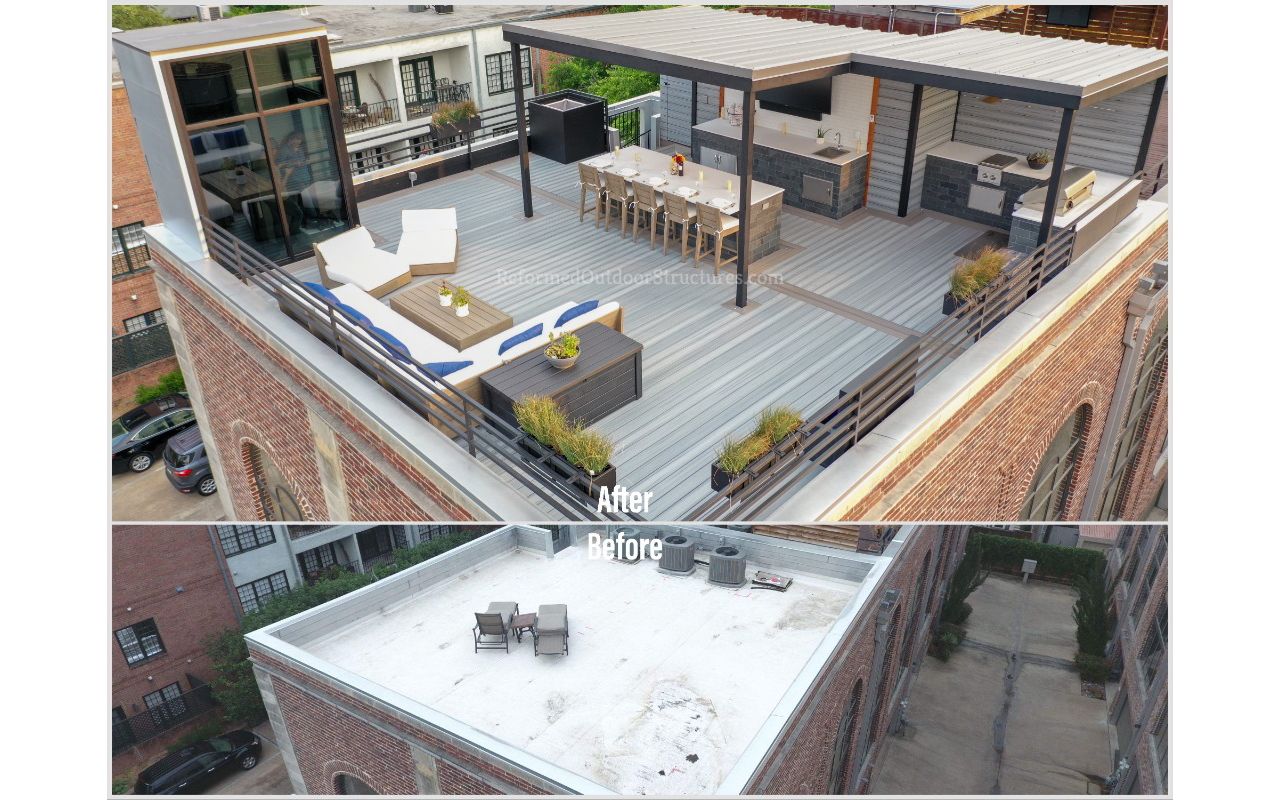 Trex Rooftop Deck & Outdoor Living Space (Before & After)