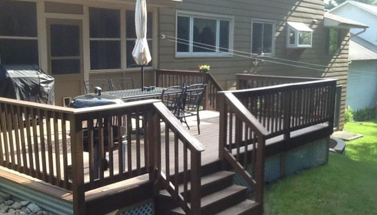 Backyard deck