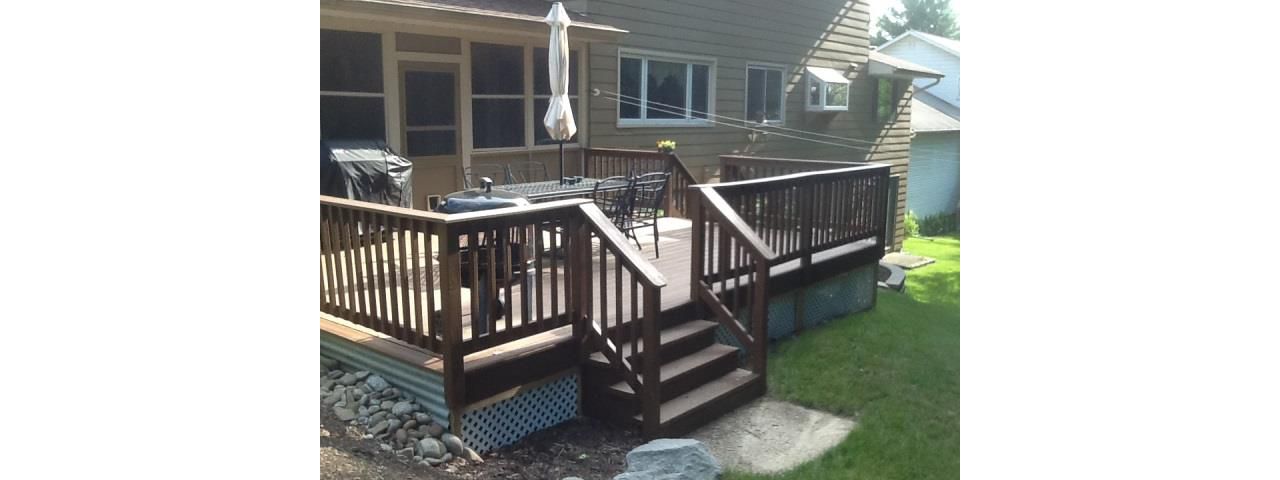 Backyard deck