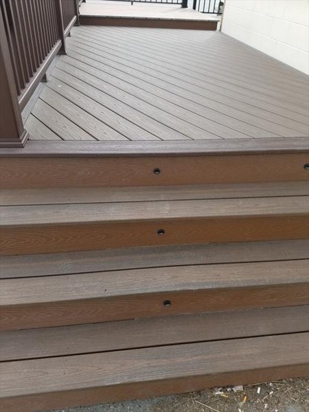 Trex Transcends decking and railing, trex select fascia.