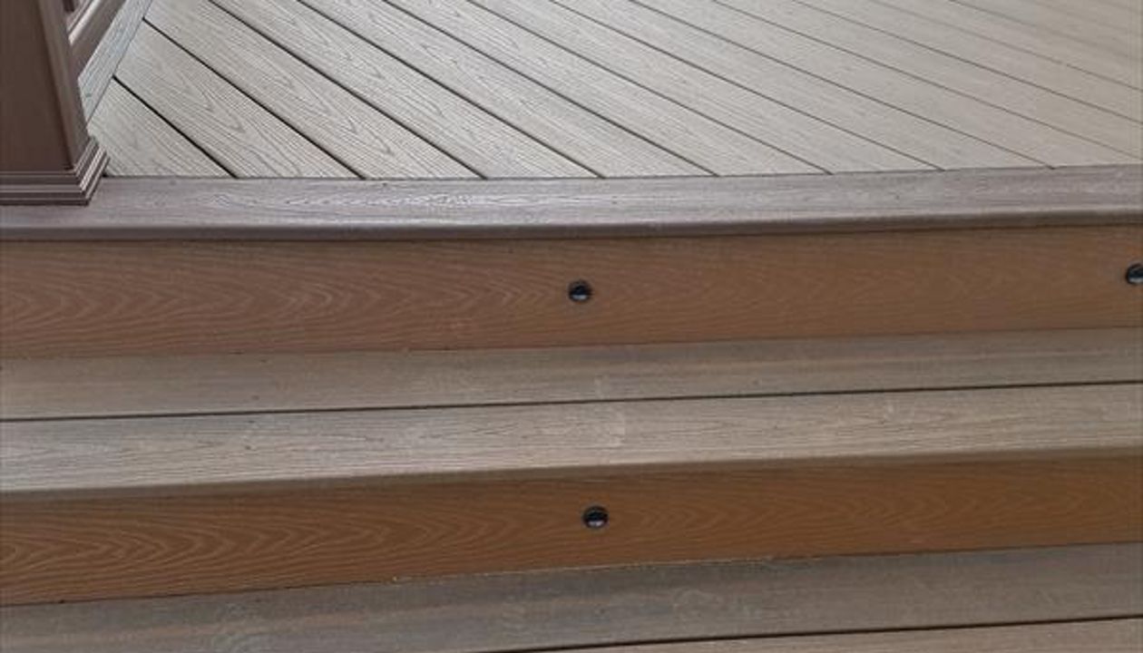 Trex Transcends decking and railing, trex select fascia.